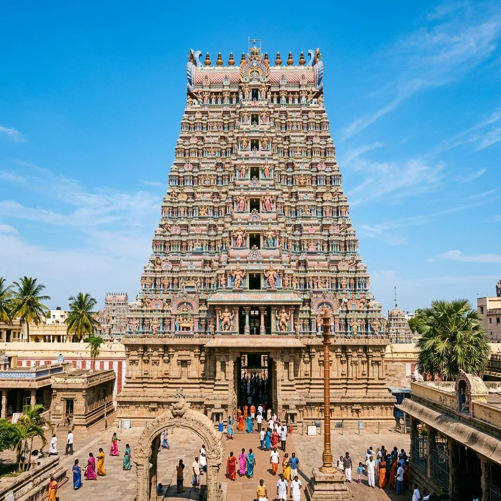 Madurai Meenakshi Temple Tower